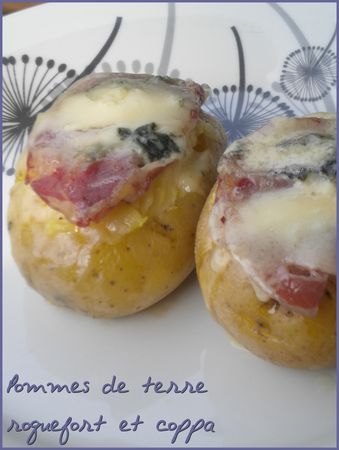 POMMES DE TERRE AU ROQUEFORT ET A LA COPPA recettes TARTELETTES AUX POMMES ET COPPA (entrée chaude)