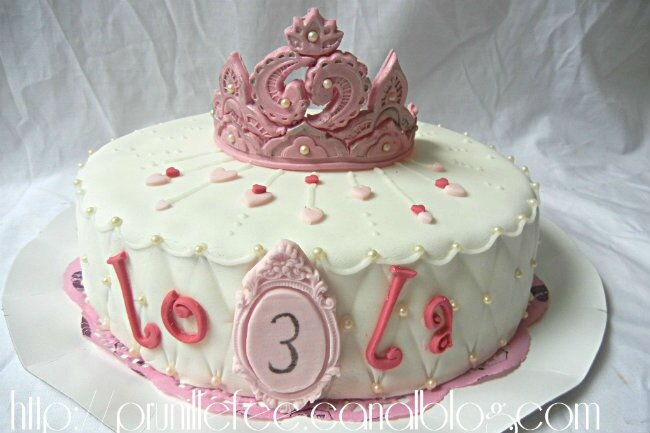 gateau de princesse prunillefee