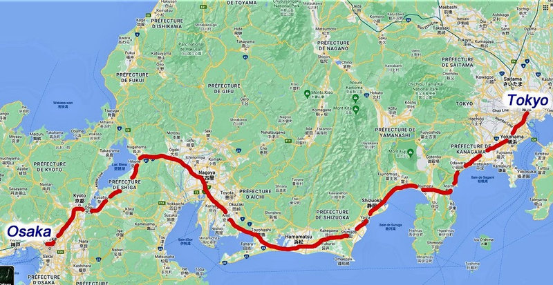 Carte Japon Ligne Shinkansen
