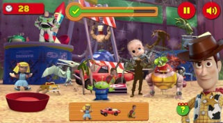 Gameplay du jeu mobile Toy Story: Cache - Cache