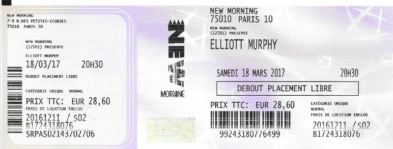 2017 03 18 Elliott Murphy New Morning Billet