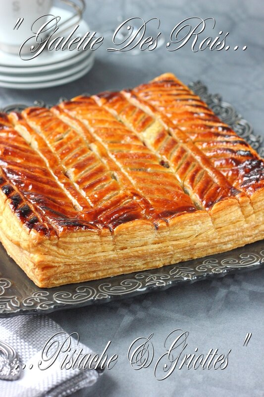 Galette des Rois pistache & griottes8