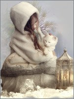 avatar hiver chat blanc