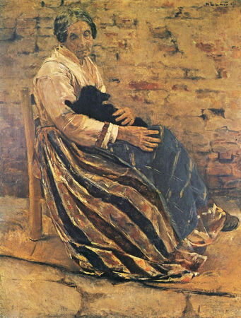 Liebermann_Max_An_Old_Woman_with_Cat__1878