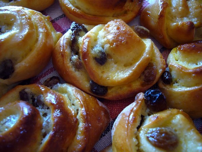 Petits pains aux raisins