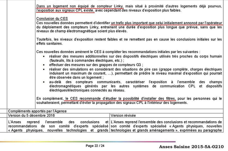 CPL LINKY et Avis de l'ANSES, fil DE jean-luc GIRARD