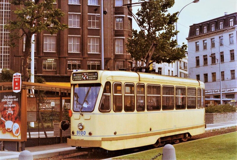 terminus du tram 22 en 1977-1978.