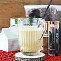 <b>Chai</b> tea latte onctueux à l'amande et à la vanille