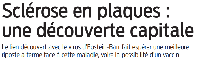 2022 05 29 SO Sclérose en plaques une découverte capitale