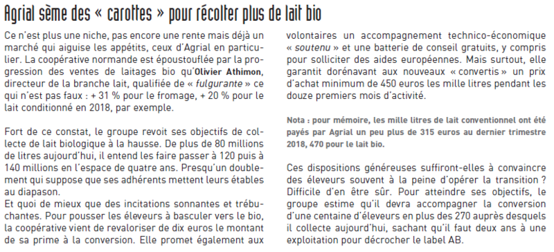 Capture lait bio