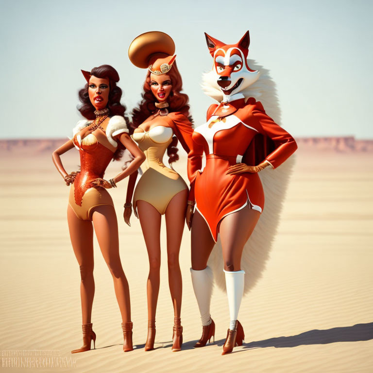 Tex Avery et les Brigitte dans le desert