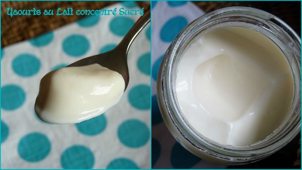 yaourts au lait concentré sucré
