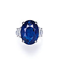 A 16.36 Carat Burmese Sapphire and Diamond Ring, by <b>Bvlgari</b>