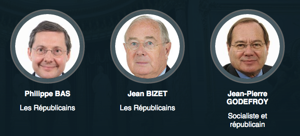 sénateur de la Manche 2011 2017 Philippe Bas Jean Bizet Jean-Pierre Godefroy LR PS