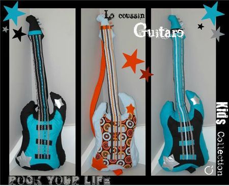 coussin guitare