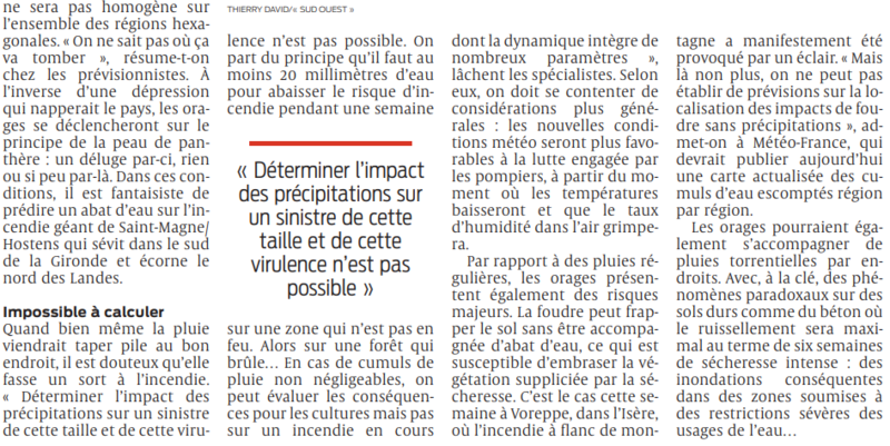 2022 08 12 SO La pluie seule ne pourra pas éteindre les incendies2