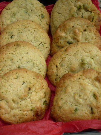 Cookies pistaches et chocolat blanc recettes dessert Cookies très chocolat et pistaches