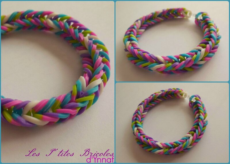 rainbow loom blanc et bicolor1