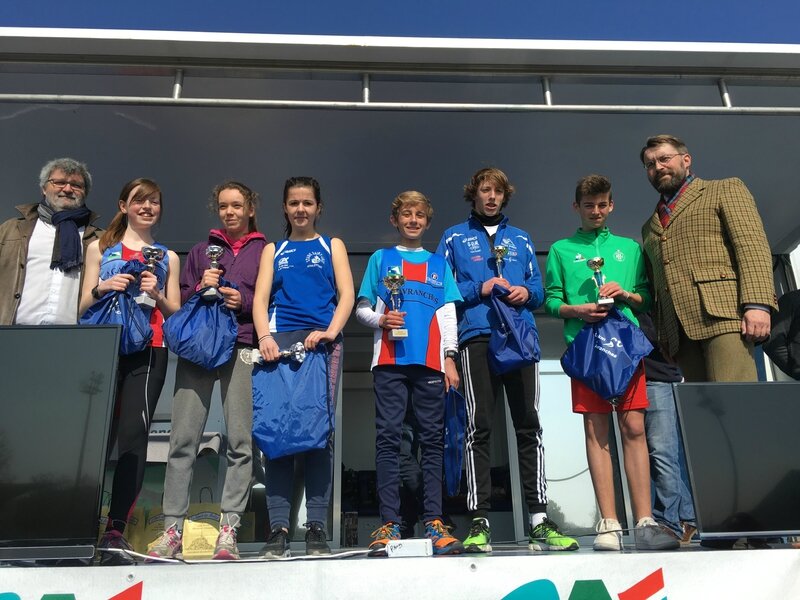 Athletic Club Avranches podium course 2016 jeunes 4