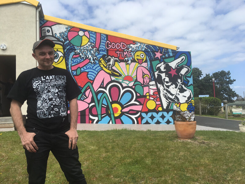 SPEEDY GRAPHITO-Hauteville-Azureva-village vacances-Azurev'art-Normandie-street art-art urbain