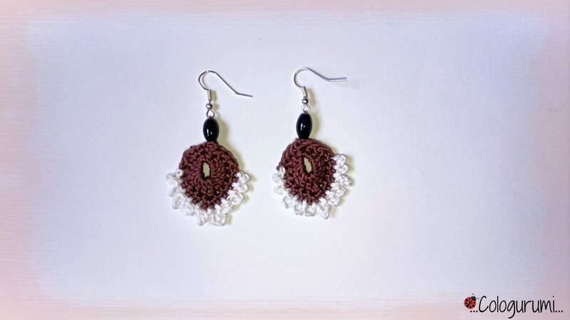 Boucles d'oreilles paon 3