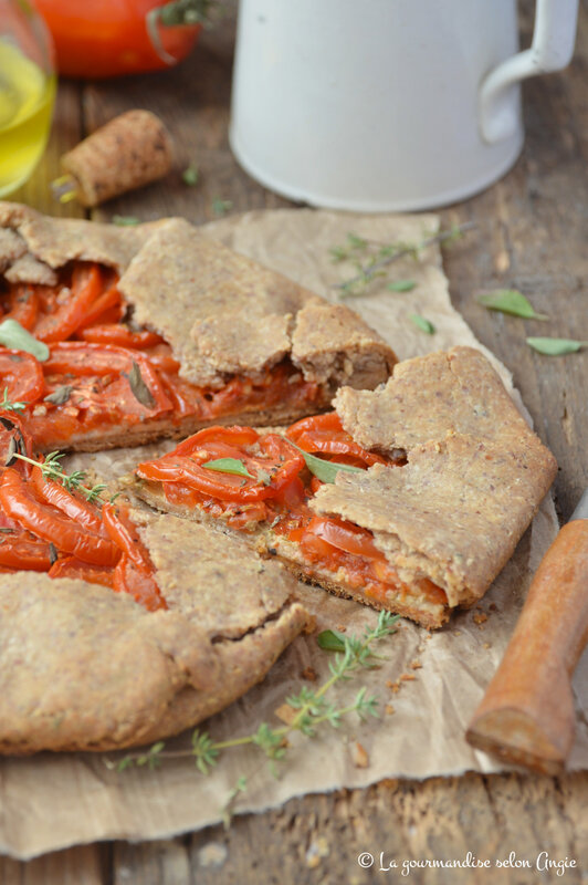 tarte rustique tomates amande vegan sans oeuf sans lactose (1)