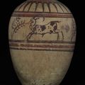 Vase aux bouquetins. Egypte, <b>Nouvel</b> <b>Empire</b>, probablement de la période Amarnienne, XVIIIe dynastie, 1391-1307 av J.C. 