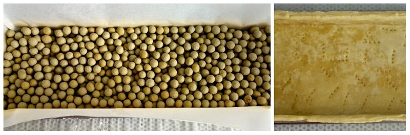 Tarte rhubarbe : précuisson