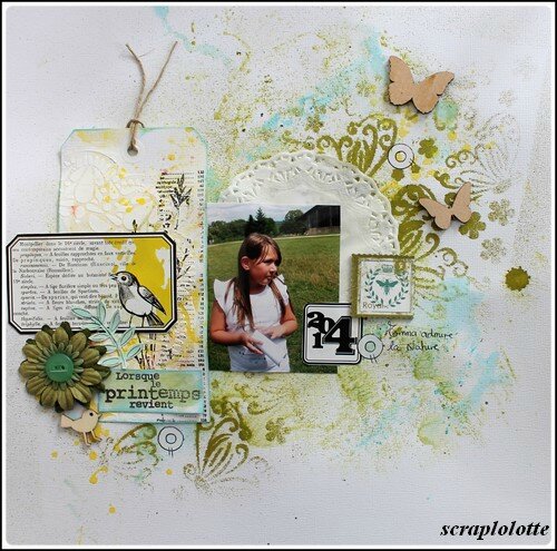 lolotte un air de scrap challenge printemps