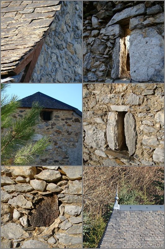 toits et murs de bergeries