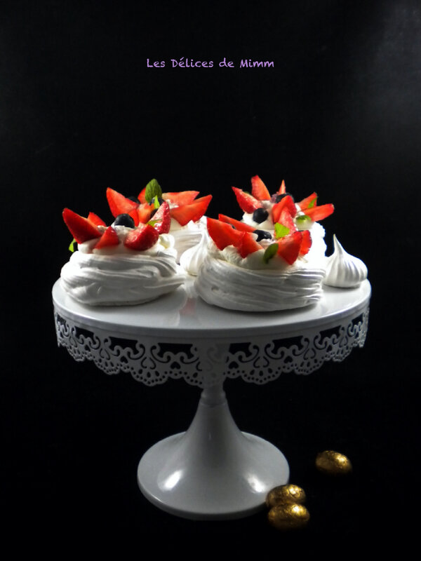 Pavlovas de Pâques à la violette 4
