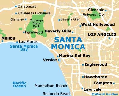 santa monica map