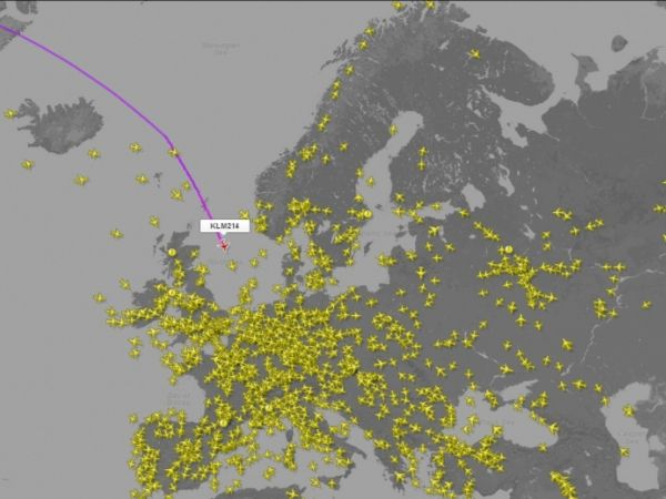 carte europe trafic aerien