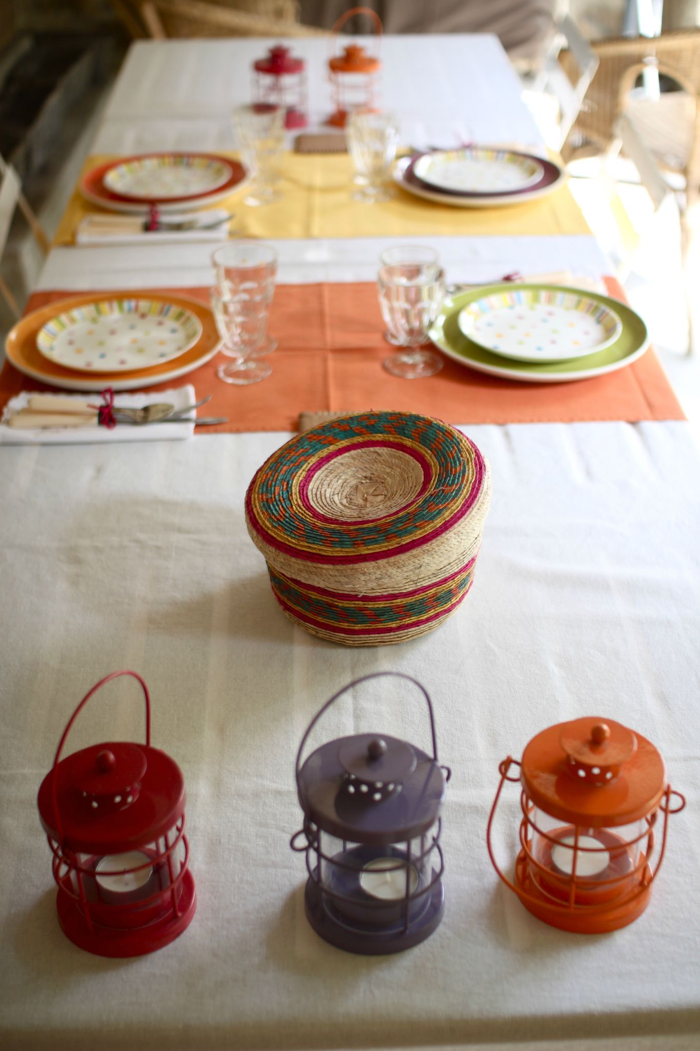 Table colorée