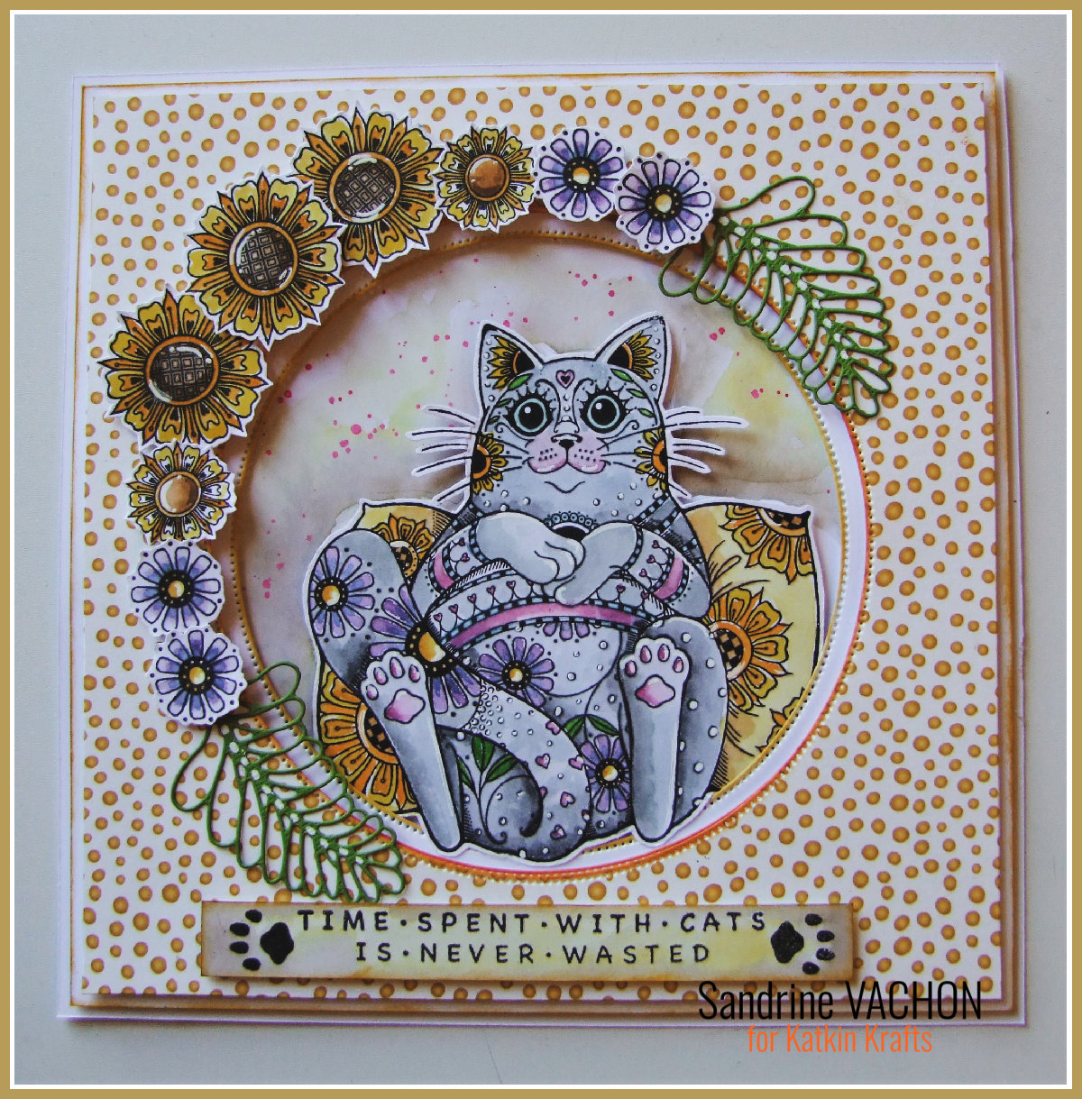 carte chat JUST CHILLIN pour KK (1)