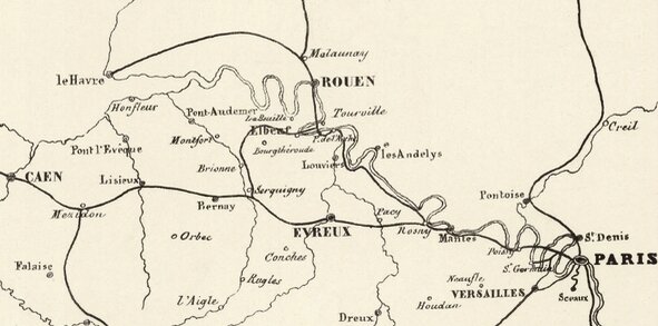 Chemin de fer de l'Ouest 1851 carte (2)