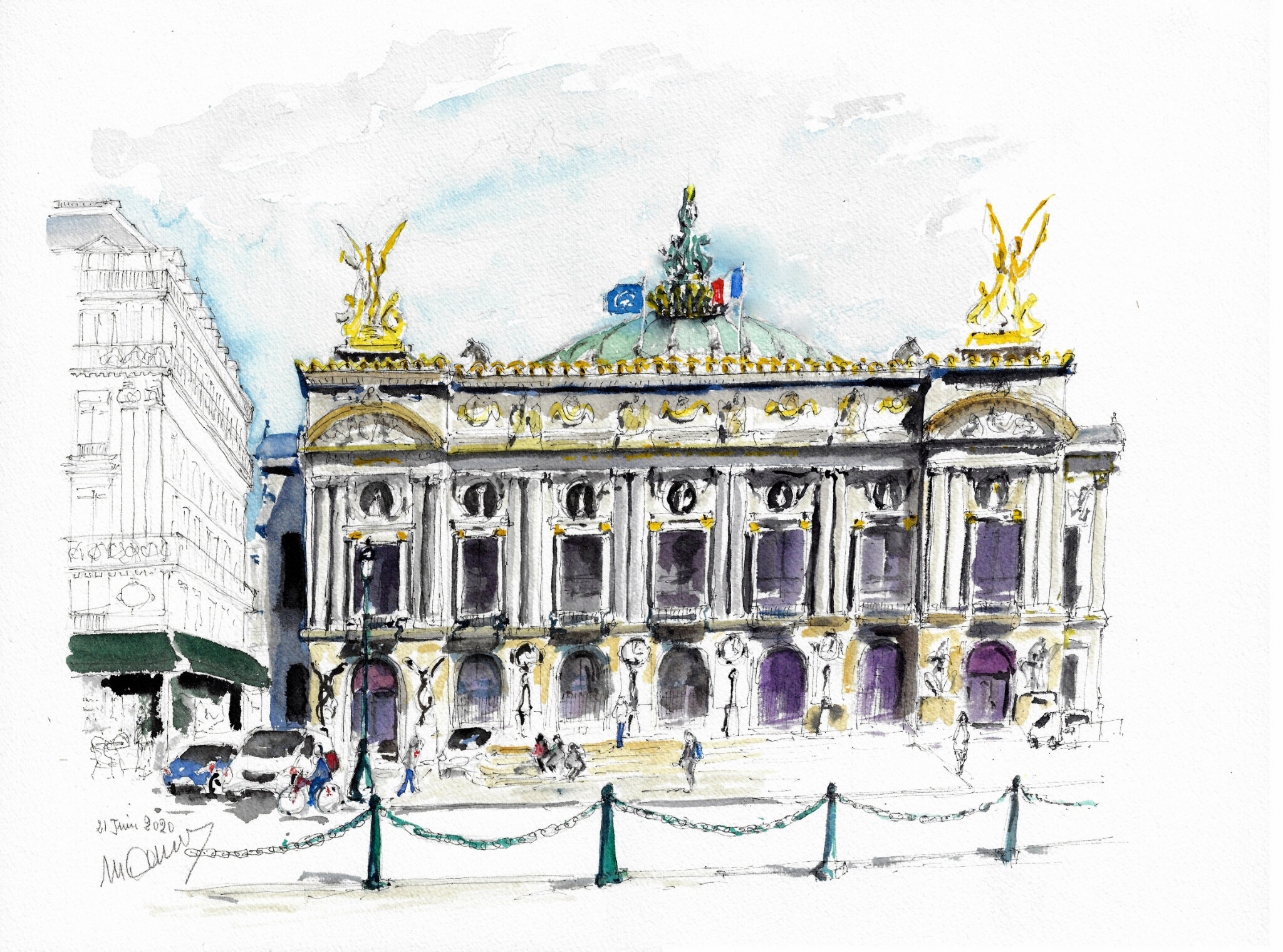 Opéra Aquarelle
