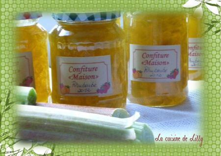 confiture de rhubarbe