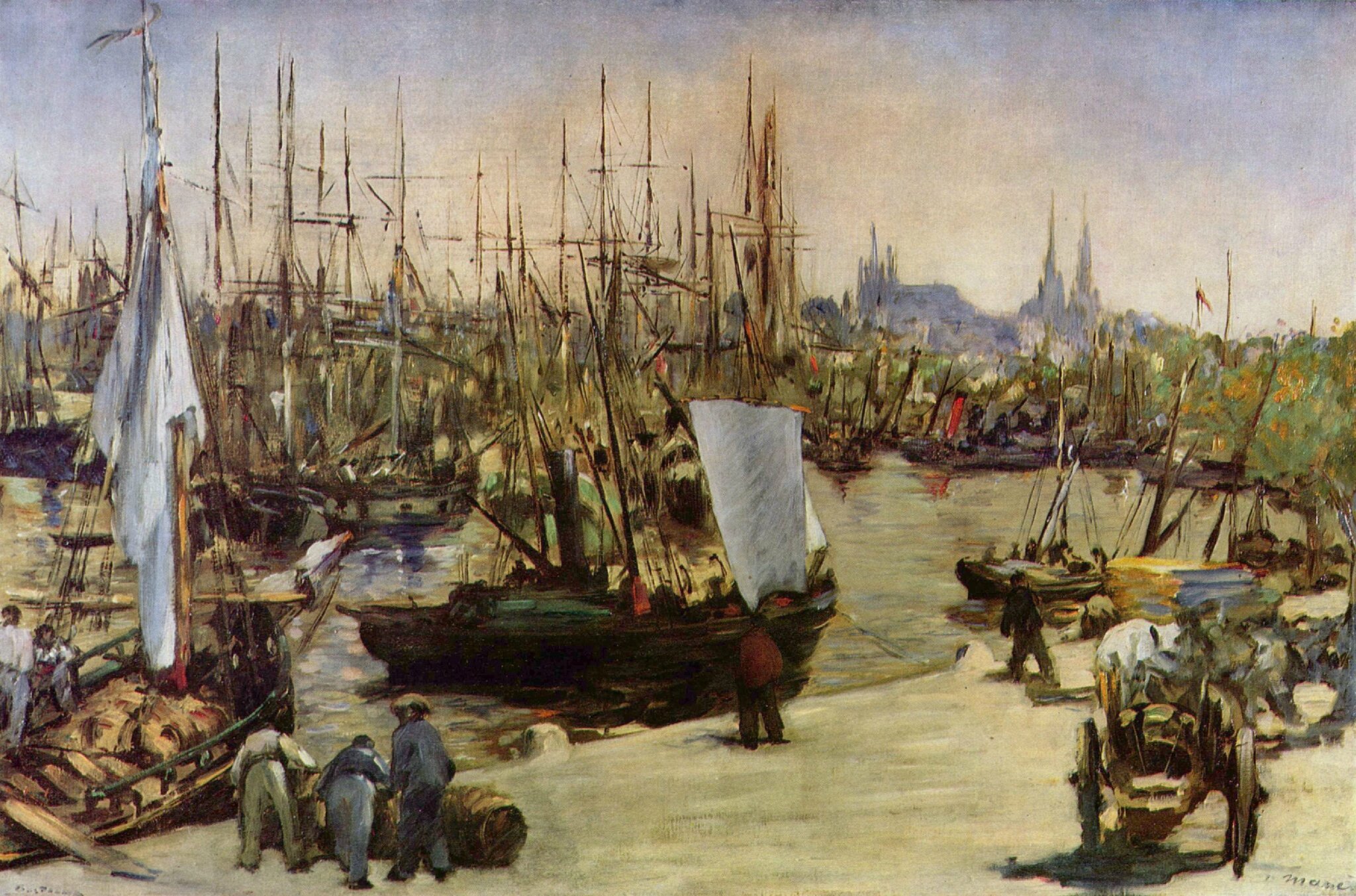 Manet, le port de Bordeaux