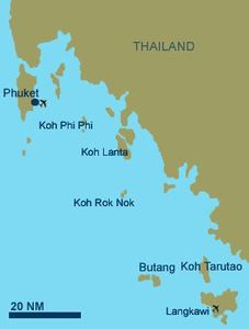 carte Phuket - Langkawi