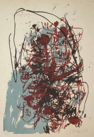 asger_jorn__le_vieux_monde__litho_1953_