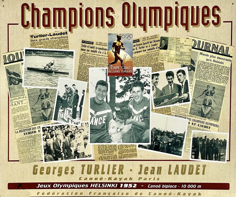 TURLIER LAUDET Affiche champions olympiques