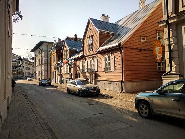 Une rue de Tartu, Estonie