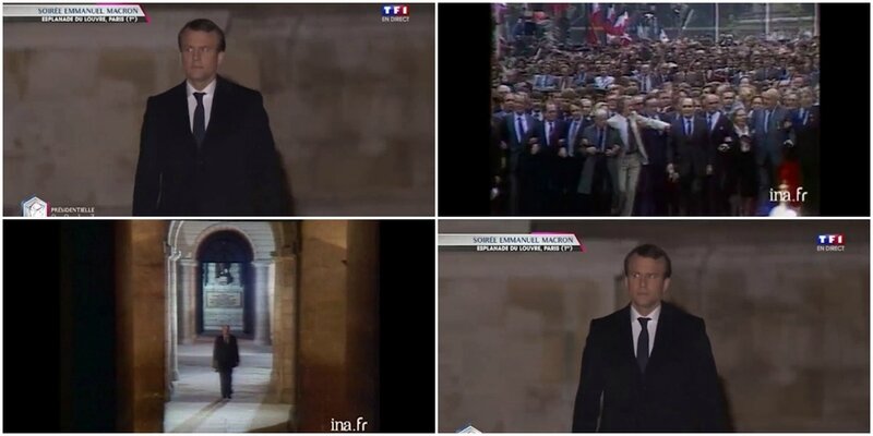 VIDEO-Apres-Mitterrand-au-Pantheon-voici-Macron-au-Louvre