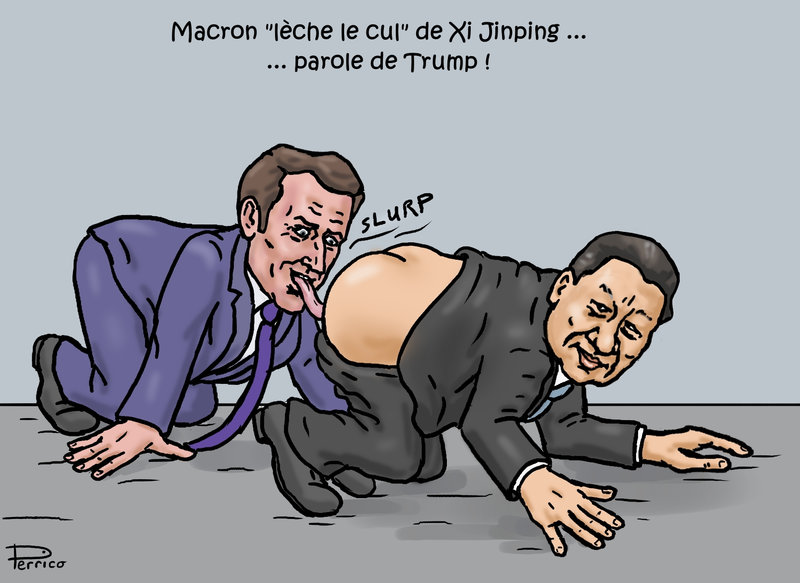 Macron lèche le cul de Xi Jinping - 13 avril 2023