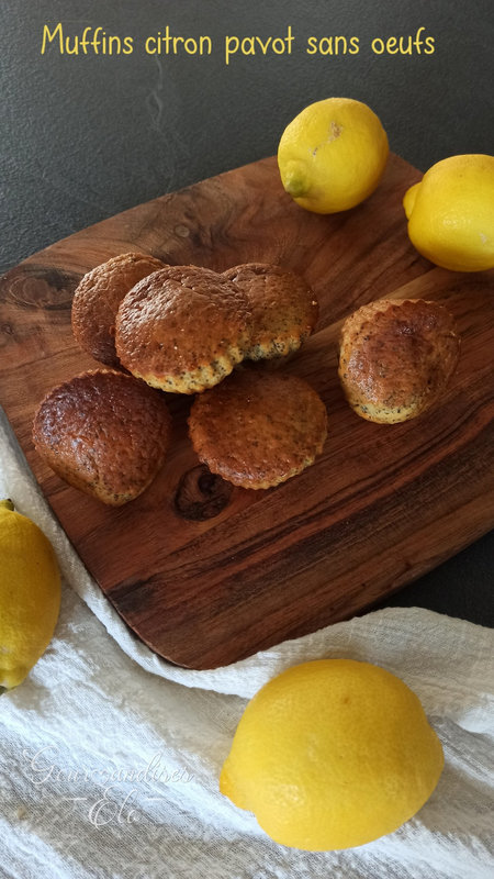 Muffin citron pavot sans oeuf (1)