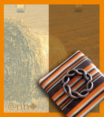 Bague_FIMO_carr__ray__chocolat_orange_et_cuivre
