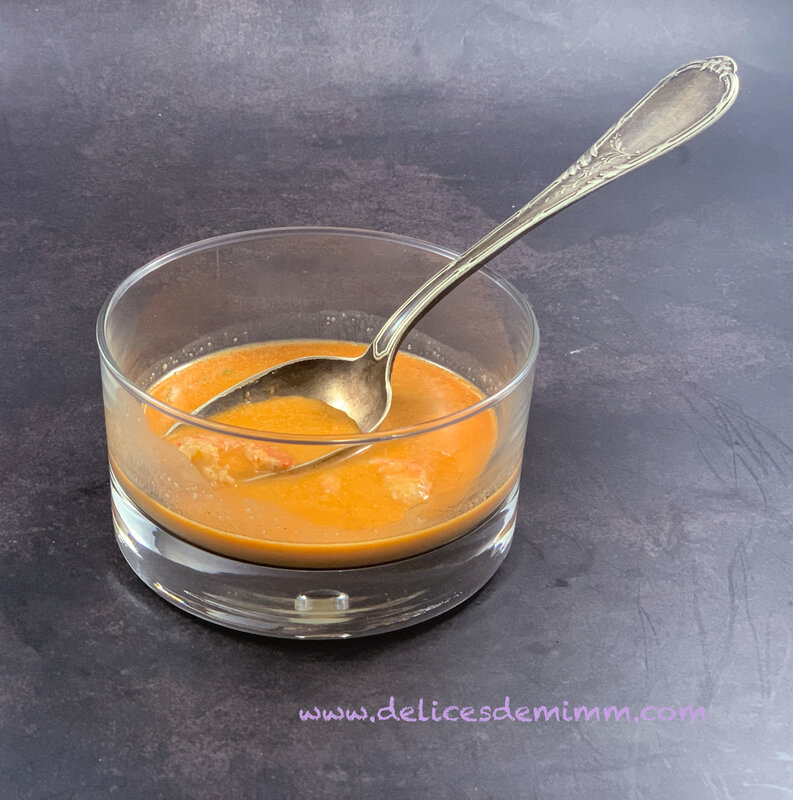 Bisque de crevettes simple et facile 5