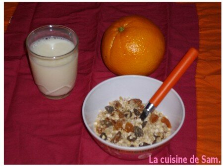 recettes dessert Pain au Muesli au chocolat