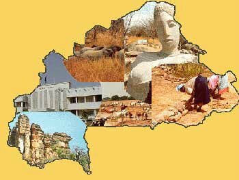 Présentation Burkina Faso carte touristique